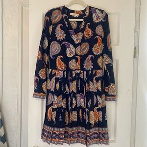 Tory Burch, Silk Drop waist Dress, Size 2. In excellent like-new condition!